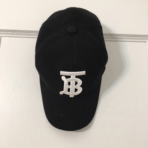 Burberry monogram-embroidered cap Size Is Medium. 100% Authentic - Picture 3 of 11